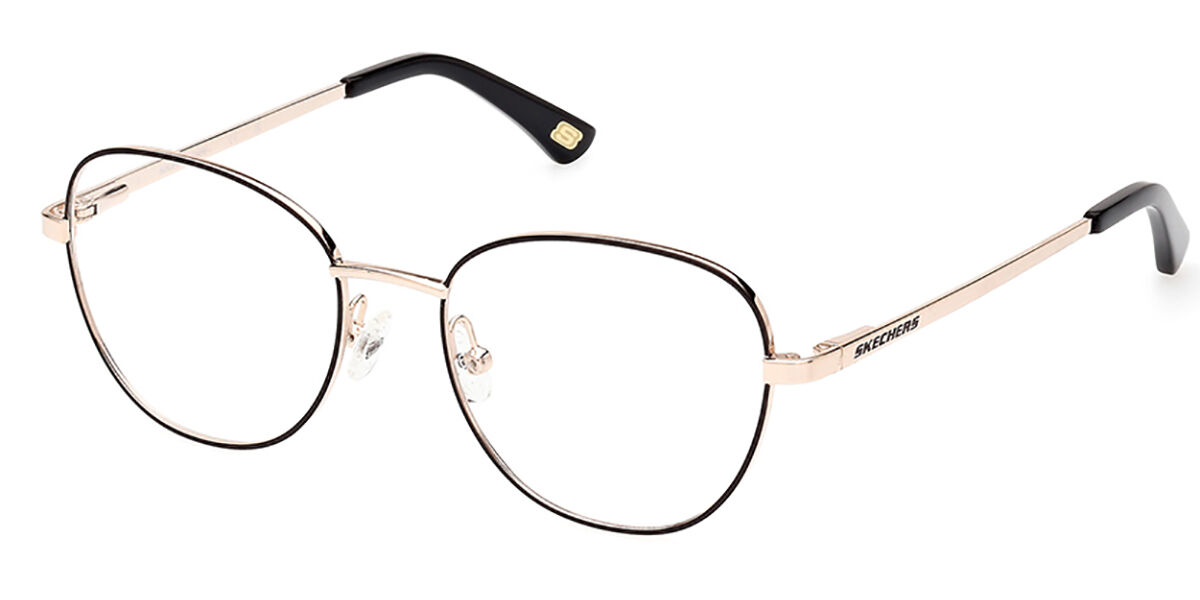 スケッチャー Skechers SE2213 033 Full rim 盛りだくさんリム 黒いこと/サクラ色 ゴールド Women レディース 成人女性用 ウィメンズ Eyeglasses 眼鏡 メガネ めがね ひな形 伊達眼鏡 【置き目品】【新品】【外国で通信販売】【貨物輸送無料】