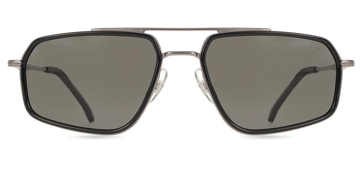 カレラ Carrera 338/S Polarized V81/M9 Full rim フルリム ダーク ルテニウム シルバー/ブラック Men メンズ 男性用 Sunglasses サングラス さんぐらす 【UVカテゴリ3】【偏光】【正規品】【新品】【海外通販】【送料無料】｜SmartBuyGlasses