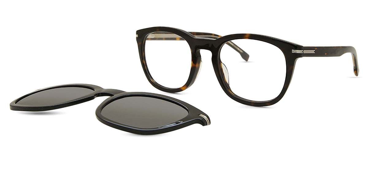 【置き目品】【貨物輸送無料】元締め  BOSS 1725/G/CS Asian Fit with Clip-On WR7/LB New Men Eyeglasses【外国で通信販売】
