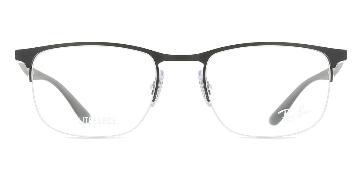 レイバン Ray-Ban RX6513 2904 Semi rimless セミリムレス マットブラックオンブラック Unisex ユニセックス 男女兼用 メンズ レディース Eyeglasses メガネ 眼鏡 めがね フレーム 伊達メガネ 【正規品】【新品】【海外通販】【送料無料】|SmartBuyGlasses