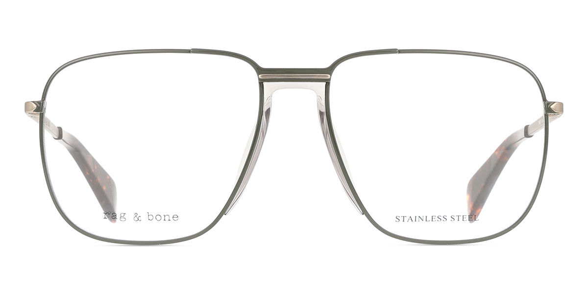 【置き目品】【貨物輸送無料】【新品】引っ敷き＆ボーン  Rag \u0026 Bone RNB7007 JWJ 緑 Men メンズ 成人男性用 Eyeglasses 眼鏡 メガネ めがね 屋台骨 伊達眼鏡【外国で通信販売】 バッグ・小物・ブランド雑貨-眼鏡・サングラス-眼鏡