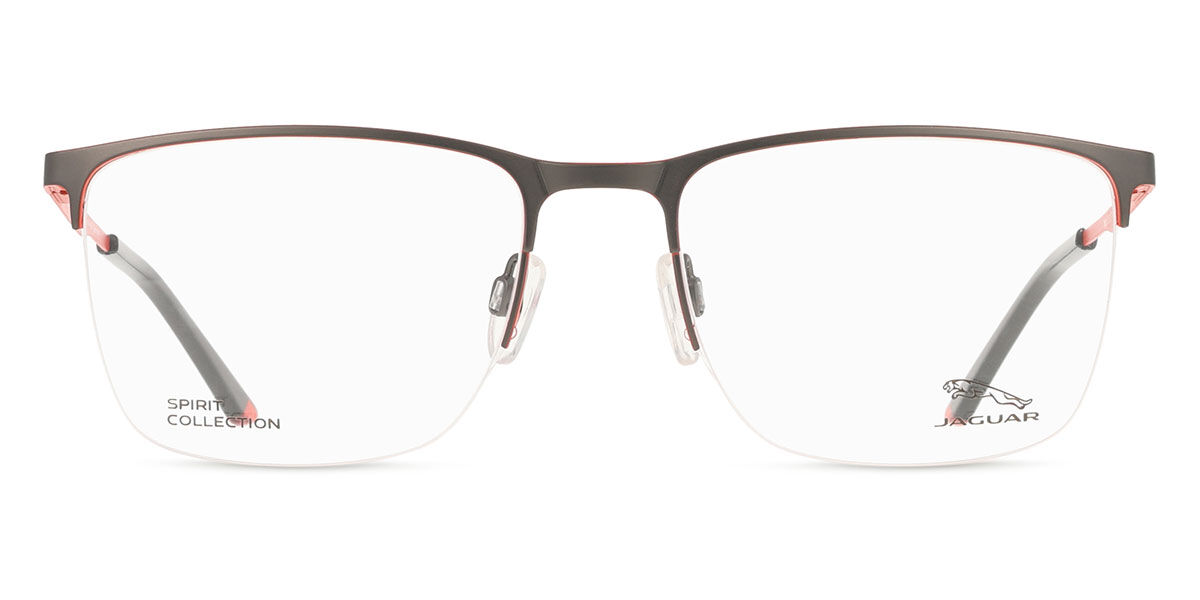【正規品】【送料無料】【新品】ジャガー Jaguar 3617 4200 グレー レッド Unisex ユニセックス 男女兼用 メンズ レディース Eyeglasses メガネ 眼鏡 めがね フレーム 伊達メガネ【海外通販】