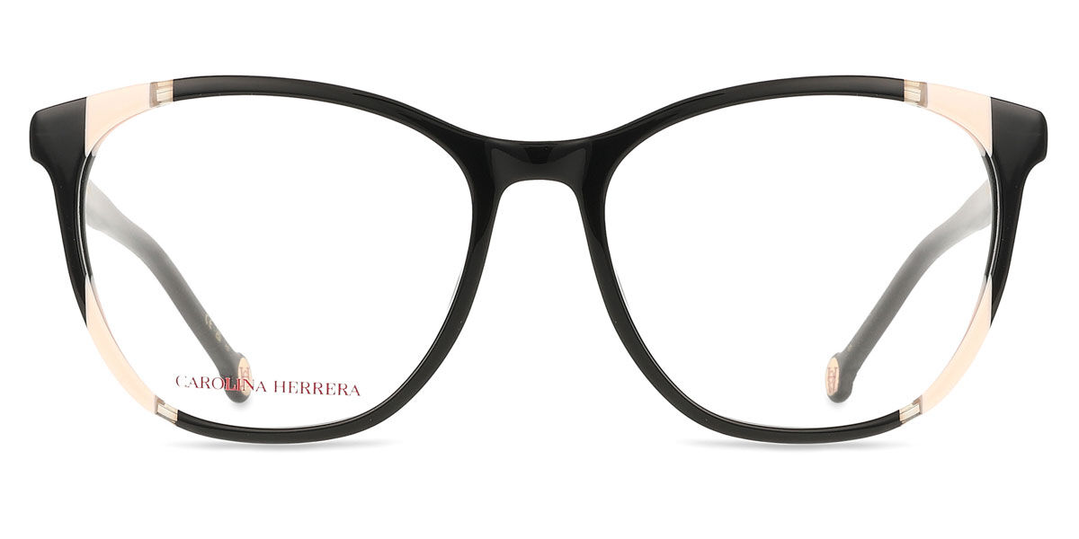カロライナヘレラ Carolina Herrera HER 0123 KDX Full rim フルリム ブラックヌード Women レディース 女性用 ウィメンズ Eyeglasses メガネ 眼鏡 めがね フレーム 伊達メガネ 【正規品】【新品】【海外通販】【送料無料】｜SmartBuyGlasses