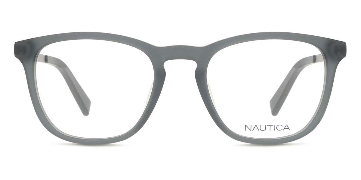 ノーティカ Nautica N8154 014 Full rim 盛りだくさんリム 引っ敷き まっ黒い 薄墨色 Men メンズ 成人男性用 Eyeglasses 眼鏡 メガネ めがね 屋台骨 伊達眼鏡 【置き目品】【新品】【外国で通信販売】【貨物輸送無料】 眼鏡・サングラス-眼鏡