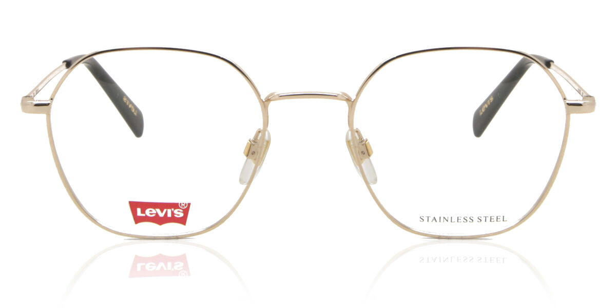 リーバイス Levi's LV 1009 J5G Full rim フルリム ゴールド Unisex ユニセックス 男女兼用 メンズ レディース Eyeglasses メガネ 眼鏡 めがね フレーム 伊達メガネ 【正規品】【新品】【海外通販】【送料無料】|SmartBuyGlasses