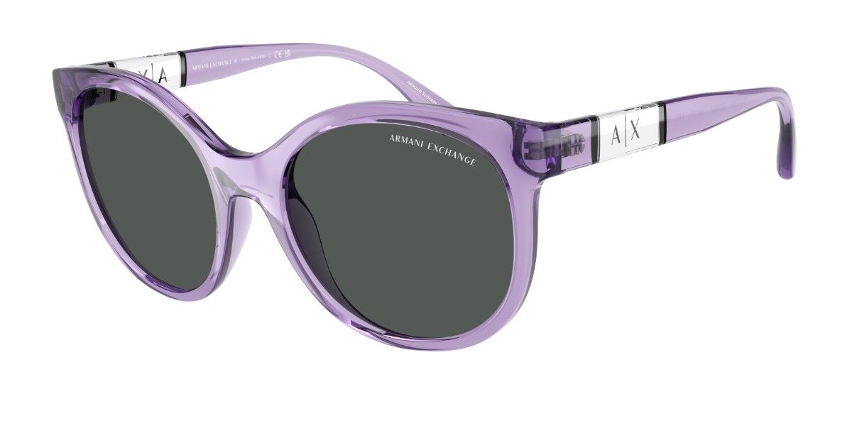 【正規品】【送料無料】【新品】アルマーニエクスチェンジ Armani Exchange AX4120S 823687 トランスペアレント パープル Women レディース 女性用 ウィメンズ Sunglasses サングラス さんぐらす【海外通販】
