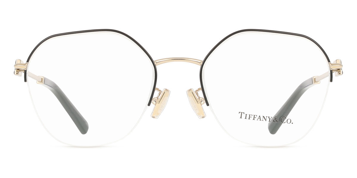 ティファニー Tiffany \u0026 Co. TF1167D Asian Fit 6164 Semi rimless セミリムレス ペールゴールド/黒いこと Women レディース 成人女性用 ウィメンズ Eyeglasses 眼鏡 メガネ めがね ひな形 伊達眼鏡 【置き目品】【新品】【外国で通信販売】【貨物輸送無料】