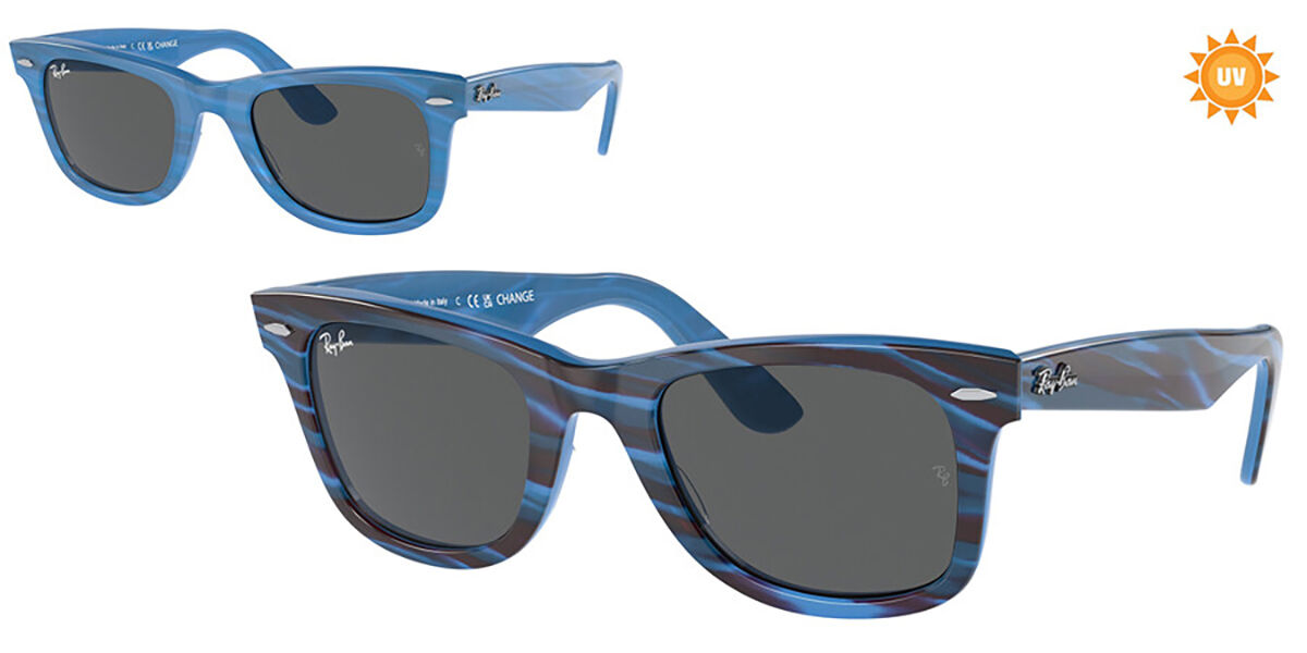 【正規品】【送料無料】【新品】レイバン Ray-Ban RB2140 Wayfarer 1409B1 クリアブルーフォトクロミックストライプ Unisex ユニセックス 男女兼用 メンズ レディース Sunglasses サングラス さんぐらす【海外通販】