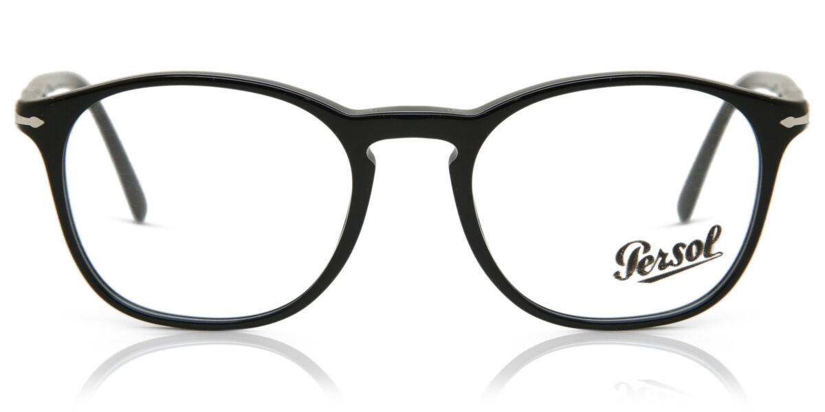 ペルソール Persol PO3007VM 95 Full rim 盛りだくさんリム 黒いこと Men メンズ 成人男性用 Eyeglasses 眼鏡 メガネ めがね ひな形 伊達眼鏡 【決まり品】【新品】【外国で通信販売】【貨物輸送無料】 眼鏡-眼鏡・サングラス-バッグ・小物・ブランド雑貨