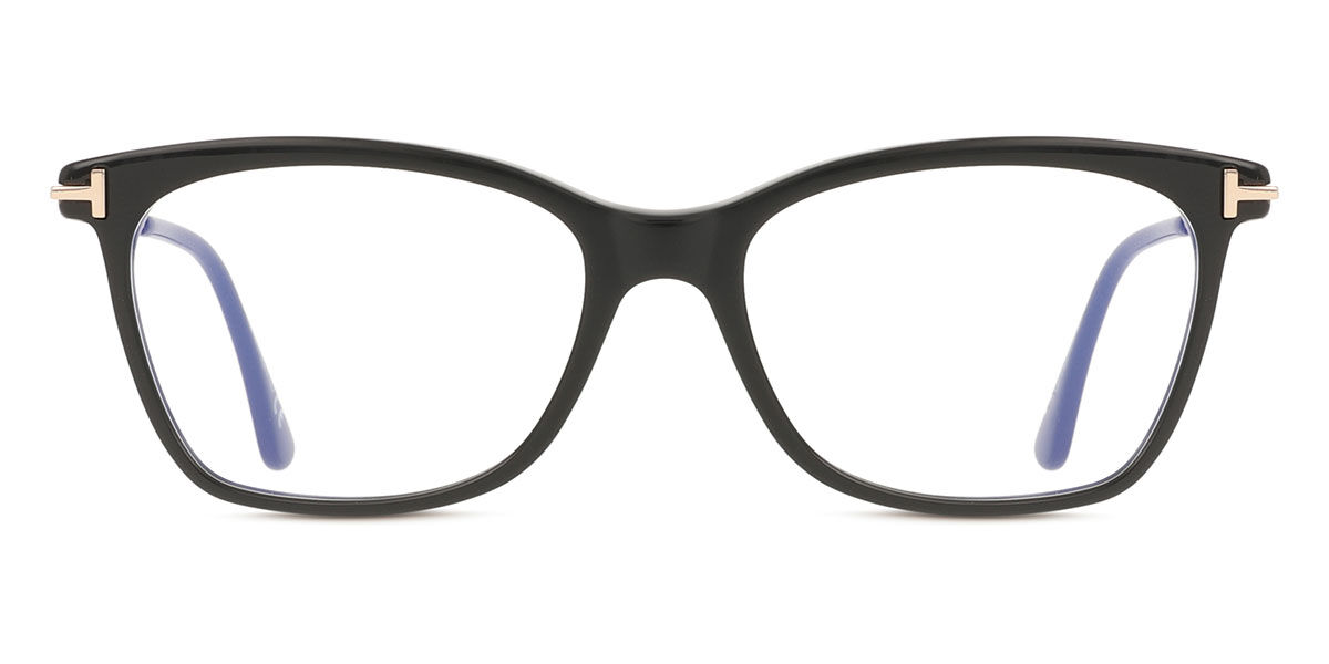 トムジェラルド・r・フォード Tom Ford FT5712-B 001 Blue-Light Block Full rim 盛りだくさんリム シャイニーブラック Women レディース 成人女性用 ウィメンズ Eyeglasses 眼鏡 メガネ めがね ひな形 伊達眼鏡 【置き目品】【新品】【外国で通信販売】【貨物輸送無料】
