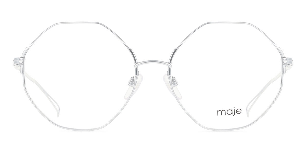 マージュ Maje MJ3017 008 Full rim 盛りだくさんリム マットクロームシルバー Unisex ユニ一発やる 男女兼用 メンズ レディース Eyeglasses 眼鏡 メガネ めがね ひな形 伊達眼鏡 【置き目品】【新品】【外国で通信販売】【貨物輸送無料】