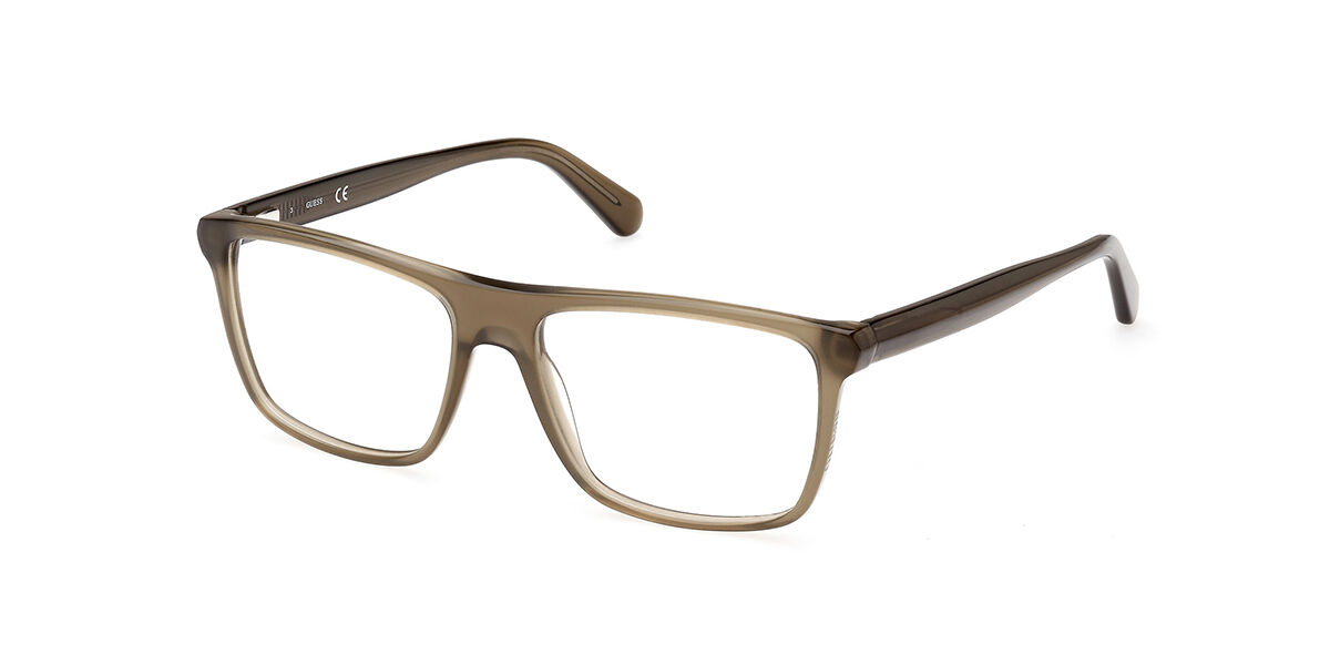 ゲス Guess GU50071 095 Full rim 盛りだくさんリム トランスペアレント 緑であること Men メンズ 成人男性用 Eyeglasses 眼鏡 メガネ めがね ひな形 伊達眼鏡 【置き目品】【新品】【外国で通信販売】【貨物輸送無料】