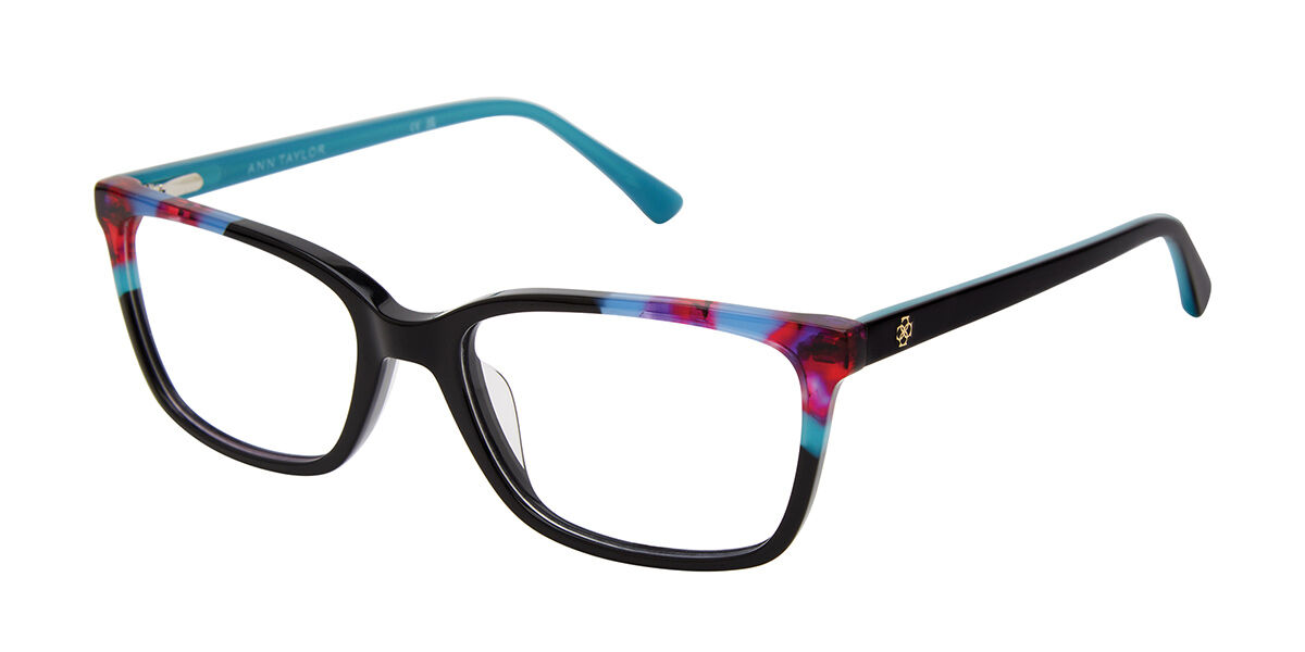 Ann Taylor AT346 C01 Full rim フルリム ブラックパターンブルーレッドラミネート Women レディース 女性用 ウィメンズ Eyeglasses メガネ 眼鏡 めがね フレーム 伊達メガネ 【正規品】【新品】【海外通販】【送料無料】｜SmartBuyGlasses