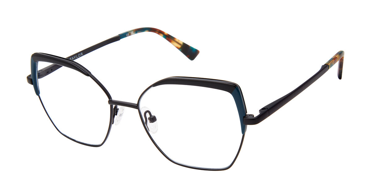 【正規品】【送料無料】【新品】 Ann Taylor AT111 C02 ブラックブルー/マットブラック Women レディース 女性用 ウィメンズ Eyeglasses メガネ 眼鏡 めがね フレーム 伊達メガネ【海外通販】