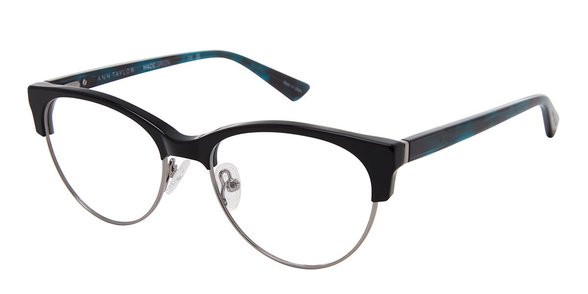 Ann Taylor AT353 C01 Full rim フルリム シルバーにブラック Women レディース 女性用 ウィメンズ Eyeglasses メガネ 眼鏡 めがね フレーム 伊達メガネ 【正規品】【新品】【海外通販】【送料無料】｜SmartBuyGlasses