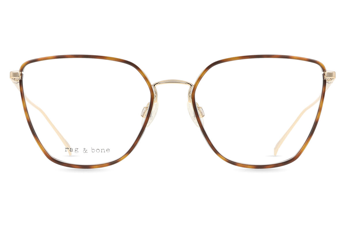 引っ敷き＆ボーン Rag \u0026 Bone RNB3028 06J Full rim 盛りだくさんリム ゴールド ハバナ Women レディース 成人女性用 ウィメンズ Eyeglasses 眼鏡 メガネ めがね ひな形 伊達眼鏡 【置き目品】【新品】【外国で通信販売】【貨物輸送無料】