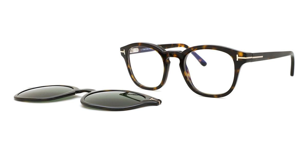 トムフォード Tom Ford FT5532-B with Clip-On 52N Blue-Light Block Full rim フルリム ダークトータス Men メンズ 男性用 Eyeglasses メガネ 眼鏡 めがね フレーム 伊達メガネ 【正規品】【新品】【海外通販】【送料無料】|SmartBuyGlasses