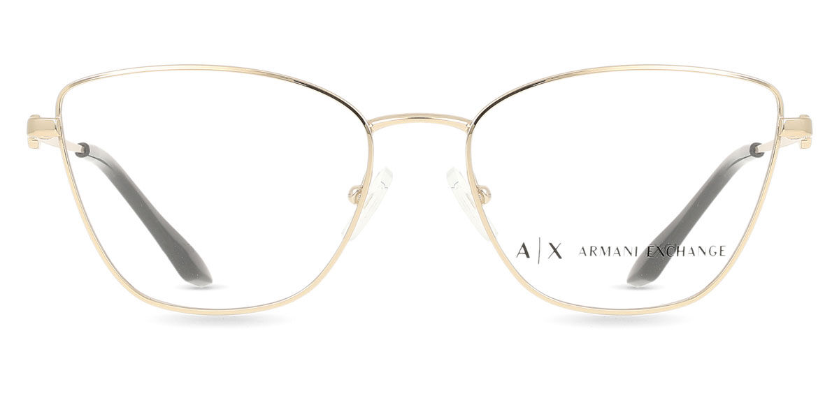 アルマーニエクスチェンジ Armani Exchange AX1063 6110 Full rim フルリム 光沢のあるペールゴールド Women レディース 女性用 ウィメンズ Eyeglasses メガネ 眼鏡 めがね フレーム 伊達メガネ 【正規品】【新品】【海外通販】【送料無料】｜SmartBuyGlasses