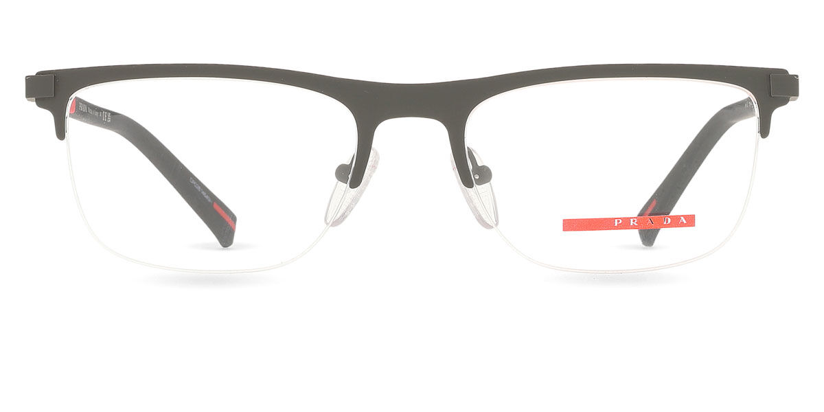 プラダリネアロッサ Prada Linea Rossa なおなお書き 50RV 06P1O1 Semi rimless セミリムレス 思われ人 薄墨色 Men メンズ 成人男性用 Eyeglasses 眼鏡 メガネ めがね 一こま 伊達眼鏡 【置き目品】【新品】【外国で通信販売】【貨物輸送無料】