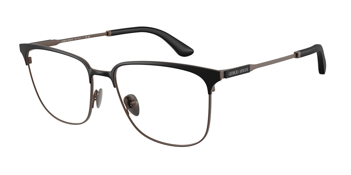 ジョルジョアルマーニ Giorgio Armani AR5163 3001 Full rim フルリム マットブラック/ブラウン Men メンズ 男性用 Eyeglasses メガネ 眼鏡 めがね フレーム 伊達メガネ 【正規品】【新品】【海外通販】【送料無料】|SmartBuyGlasses