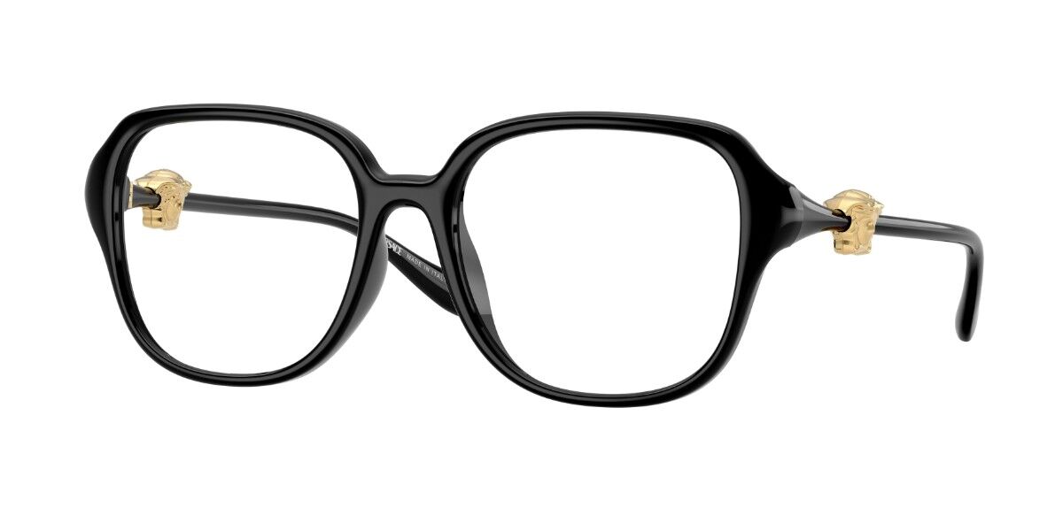 【正規品】【送料無料】【新品】ヴェルサーチ Versace VE3386D Asian Fit GB1 ブラック Women レディース 女性用 ウィメンズ Eyeglasses メガネ 眼鏡 めがね フレーム 伊達メガネ【海外通販】