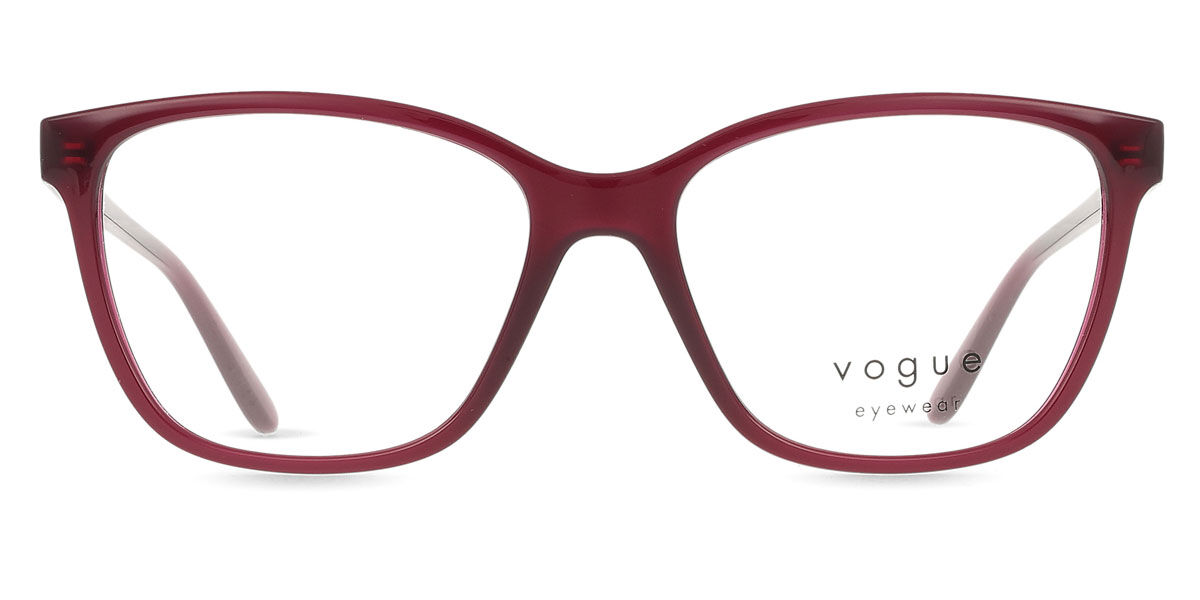 ヴォーグアイウェア Vogue Eyewear VO5518 2989 Full rim 盛りだくさんリム クリアダークチェリーレッド Women レディース 成人女性用 ウィメンズ Eyeglasses 眼鏡 メガネ めがね ひな形 伊達眼鏡 【置き目品】【新品】【外国で通信販売】【貨物輸送無料】