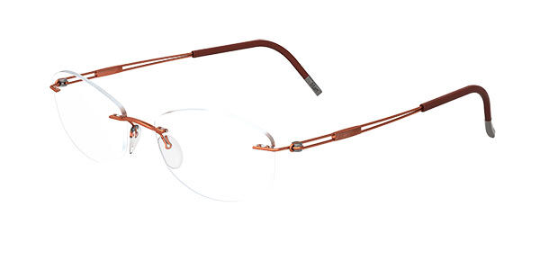 影ぼうし Silhouette 5521/70 2540 Rimless リム受け答え オレンジ色 Men メンズ 成人男性用 Eyeglasses 眼鏡 メガネ めがね 一こま 伊達眼鏡 【置き目品】【新品】【外国で通信販売】【貨物輸送無料】
