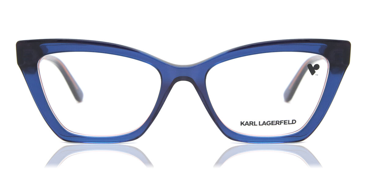 カール・ラガーフェルド Karl Lagerfeld KL6063 403 Full rim フルリム トランスペアレント ブルー Unisex ユニセックス 男女兼用 メンズ レディース Eyeglasses メガネ 眼鏡 めがね フレーム 伊達メガネ 【正規品】【新品】【海外通販】【送料無料】｜SmartBuyGlasses