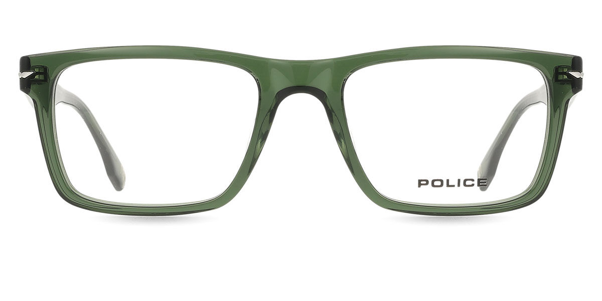 ポリス Police VPLQ64 CHAMP 11 0M26 Full rim フルリム トランスペアレント グリーン Men メンズ 男性用 Eyeglasses メガネ 眼鏡 めがね フレーム 伊達メガネ 【正規品】【新品】【海外通販】【送料無料】|SmartBuyGlasses