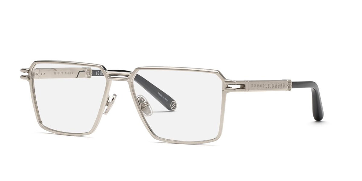 フィリップ プレイン Philipp Plein VPP208M 0579 Full rim フルリム グロッシーパラジウム Unisex ユニセックス 男女兼用 メンズ レディース Eyeglasses メガネ 眼鏡 めがね フレーム 伊達メガネ 【正規品】【新品】【海外通販】【送料無料】｜SmartBuyGlasses