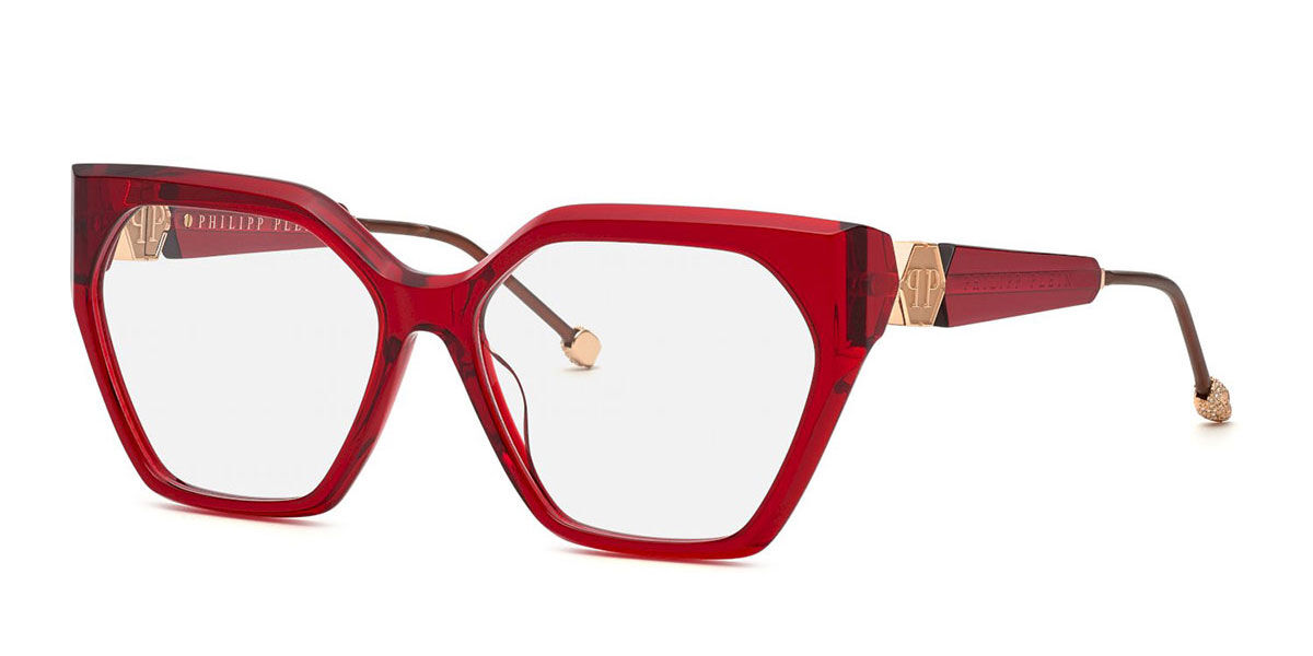 【正規品】【送料無料】【新品】フィリップ プレイン Philipp Plein VPP068S 0V64 トランスペアレント レッド Women レディース 女性用 ウィメンズ Eyeglasses メガネ 眼鏡 めがね フレーム 伊達メガネ【海外通販】｜SmartBuyGlasses