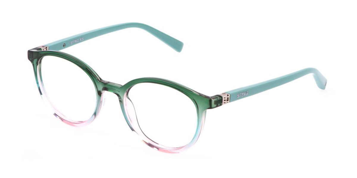 スティング Sting VSJ741 Kids 07PL Full rim 盛りだくさんリム クリアフェードグリーンピンク Kids  キッズ Eyeglasses 眼鏡 メガネ めがね ひな形 伊達眼鏡 【置き目品】【新品】【外国で通信販売】【貨物輸送無料】