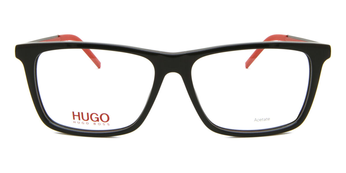 ヒューゴ Hugo 1140 807 Semi rimless セミリムレス 黒いこと Men メンズ 成人男性用 Eyeglasses 眼鏡 メガネ めがね ひな形 伊達眼鏡 【置き目品】【新品】【外国で通信販売】【貨物輸送無料】