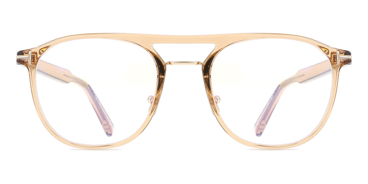 【正規品】【送料無料】【新品】トムフォード Tom Ford FT5982-B 045 Blue-Light Block 透明 ライト ブラウン Men メンズ 男性用 Eyeglasses メガネ 眼鏡 めがね フレーム 伊達メガネ【海外通販】