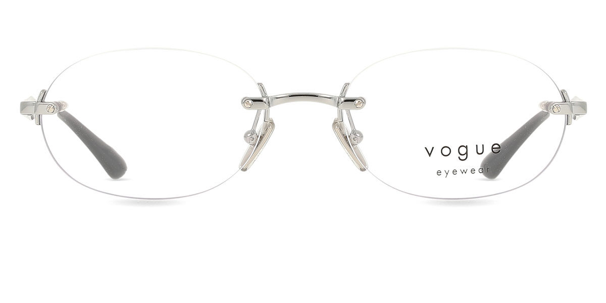 ヴォーグアイウェア Vogue Eyewear VO4343 323 Rimless リムレス シルバー Women レディース 女性用 ウィメンズ Eyeglasses メガネ 眼鏡 めがね フレーム 伊達メガネ 【正規品】【新品】【海外通販】【送料無料】|SmartBuyGlasses