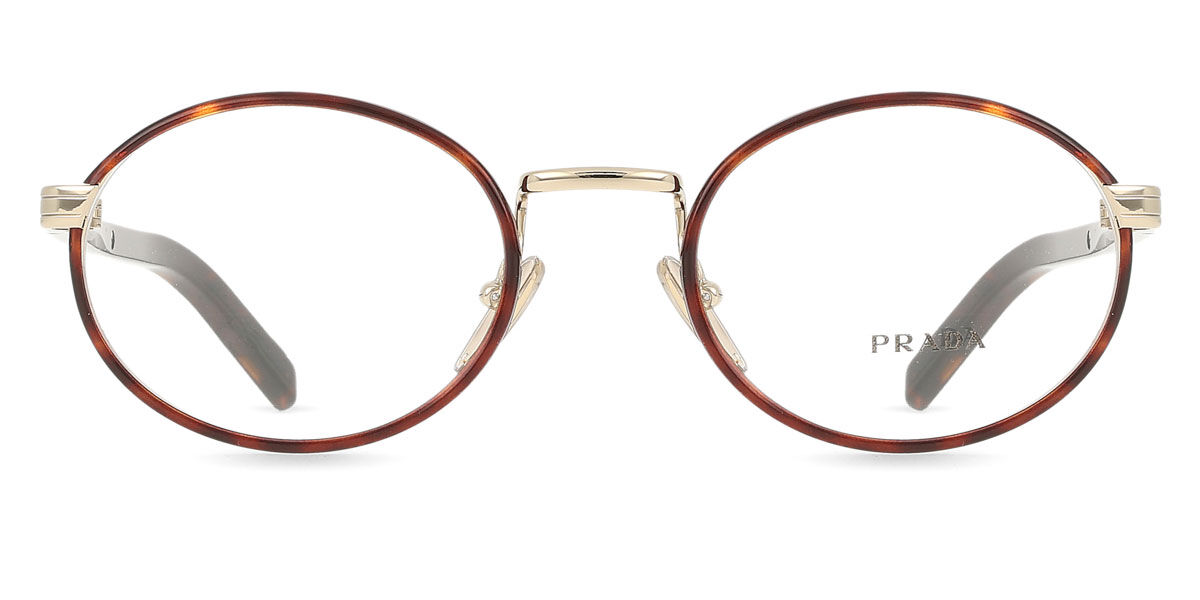 プラダ Prada PR B55V 21E1O1 Full rim フルリム ペールゴールド/ルートべっ甲 Women レディース 女性用 ウィメンズ Eyeglasses メガネ 眼鏡 めがね フレーム 伊達メガネ 【正規品】【新品】【海外通販】【送料無料】｜SmartBuyGlasses