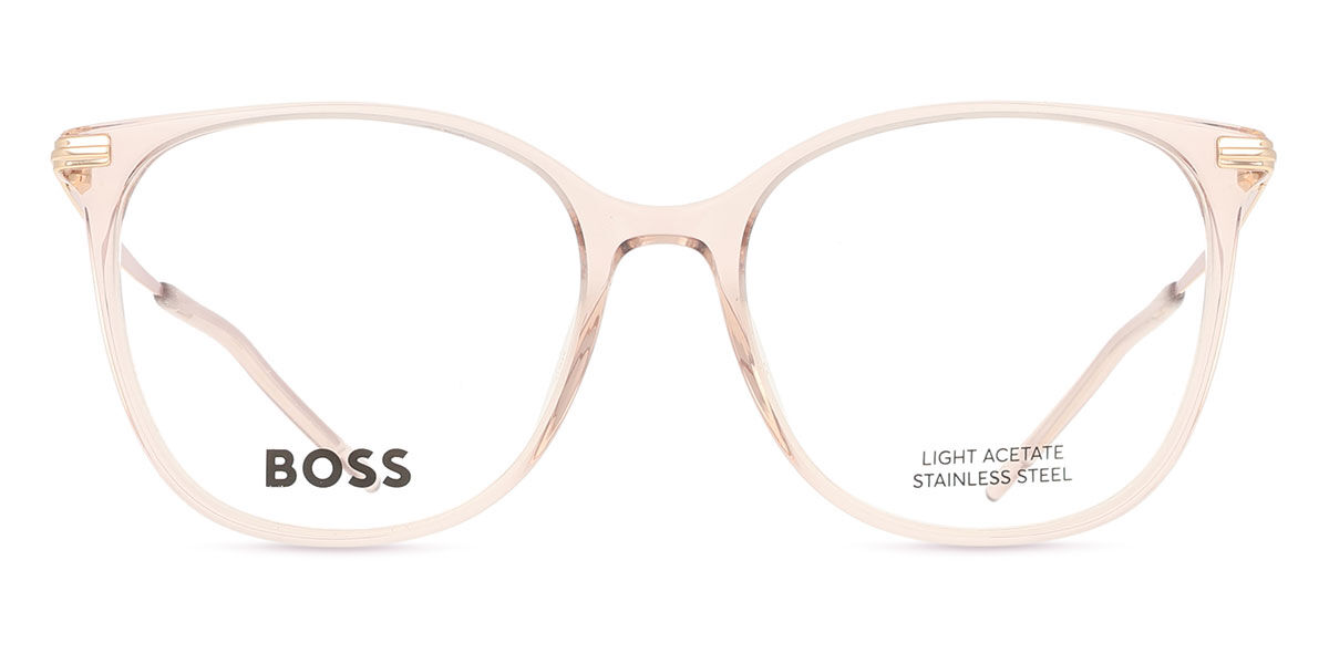 ボス Boss 1663 S45 Full rim フルリム トランスペアレント ピンク Women レディース 女性用 ウィメンズ Eyeglasses メガネ 眼鏡 めがね フレーム 伊達メガネ 【正規品】【新品】【海外通販】【送料無料】|SmartBuyGlasses