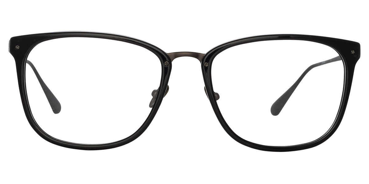 リンダ・ファロー Linda Farrow CASSIN LFL1457 C5 Full rim フルリム ブラック/マットニッケルガンメタル Unisex ユニセックス 男女兼用 メンズ レディース Eyeglasses メガネ 眼鏡 めがね フレーム 伊達メガネ 【正規品】【新品】【海外通販】【送料無料】｜SmartBuyGlasses