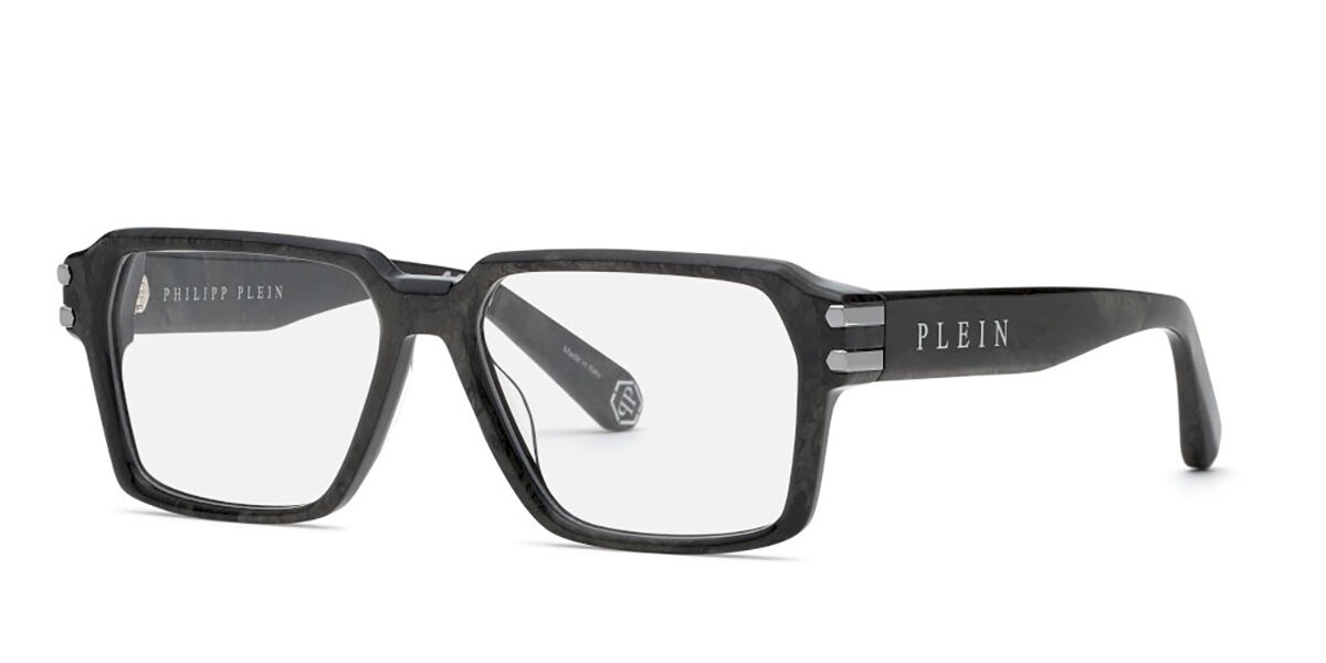 フィリップ 飾り気の無い Philipp Plein VPP223 09AY Full rim 盛りだくさんリム グレーストーンエフェクト Unisex ユニ一発やる 男女兼用 メンズ レディース Eyeglasses 眼鏡 メガネ めがね 一こま 伊達眼鏡 【置き目品】【新品】【外国で通信販売】【貨物輸送無料】