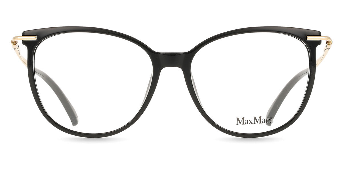 マックスマラ Max Mara MM5050 001 Full rim フルリム シャイニーブラック Women レディース 女性用 ウィメンズ Eyeglasses メガネ 眼鏡 めがね フレーム 伊達メガネ 【正規品】【新品】【海外通販】【送料無料】|SmartBuyGlasses