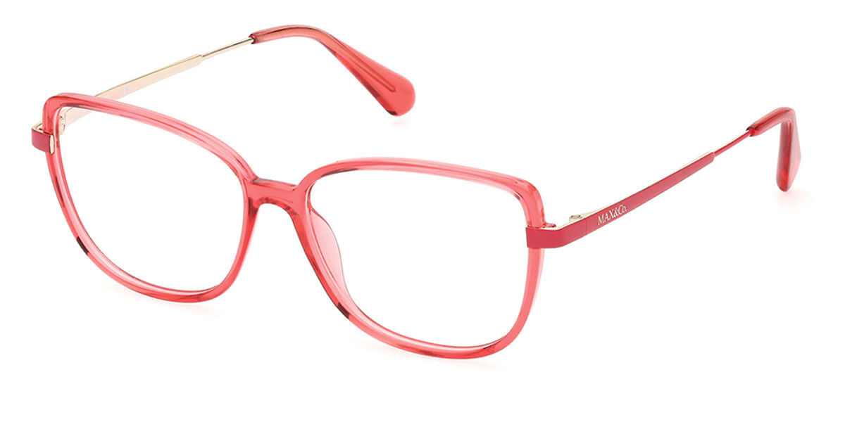 マックス＆カンパニー Max & Co. MO5102 066 Full rim フルリム トランスペアレント レッド Women レディース 女性用 ウィメンズ Eyeglasses メガネ 眼鏡 めがね フレーム 伊達メガネ 【正規品】【新品】【海外通販】【送料無料】｜SmartBuyGlasses
