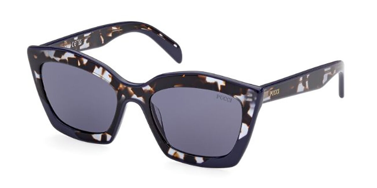 プッチ Emilio Pucci EP0195 55V Full rim フルリム ブルー トータス Women レディース 女性用 ウィメンズ Sunglasses サングラス さんぐらす 【UVカテゴリ3】【正規品】【新品】【海外通販】【送料無料】｜SmartBuyGlasses
