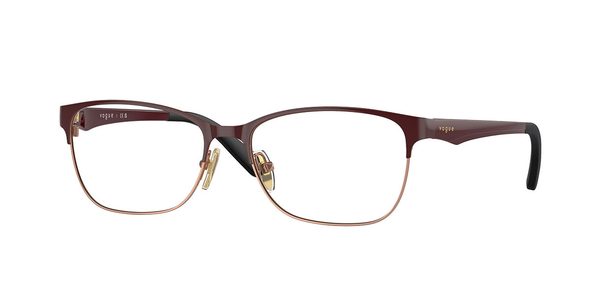ヴォーグアイウェア Vogue Eyewear VO3940 5170 Full rim 盛りだくさんリム バーガンディ サクラ色ゴールド Women レディース 成人女性用 ウィメンズ Eyeglasses 眼鏡 メガネ めがね ひな形 伊達眼鏡 【置き目品】【新品】【外国で通信販売】【貨物輸送無料】