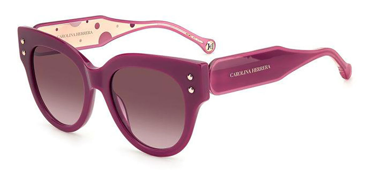 カロライナヘレラ Carolina Herrera CH 0008/S G3I/3X Full rim フルリム ダークモーブパープル Women レディース 女性用 ウィメンズ Sunglasses サングラス さんぐらす 【UVカテゴリ2】【正規品】【新品】【海外通販】【送料無料】｜SmartBuyGlasses