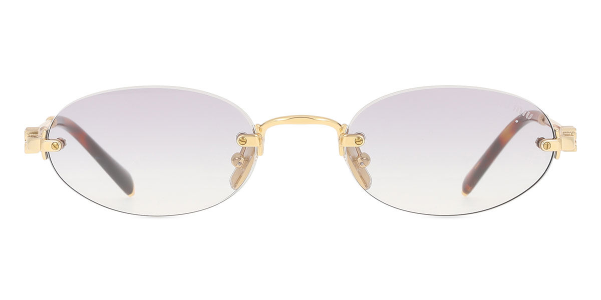 ミュウミュウ Miu Miu MUA54S 5AK04O Rimless リムレス ゴールド Women レディース 女性用 ウィメンズ Sunglasses サングラス さんぐらす 【UVカテゴリ1】【正規品】【新品】【海外通販】【送料無料】|SmartBuyGlasses