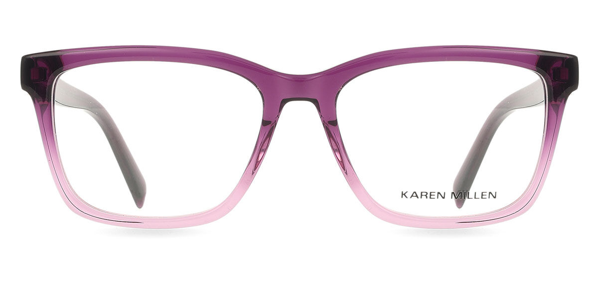 カレン ミレン Karen Millen KM1093 749 Full rim フルリム シャイニーフェードパープル Women レディース 女性用 ウィメンズ Eyeglasses メガネ 眼鏡 めがね フレーム 伊達メガネ 【正規品】【新品】【海外通販】【送料無料】｜SmartBuyGlasses