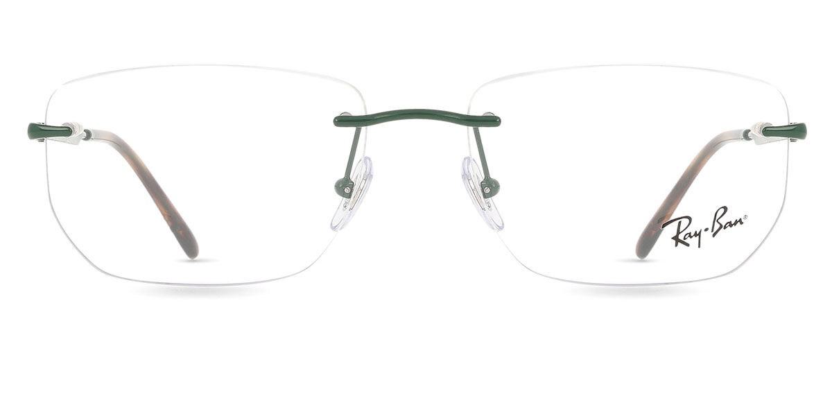 レイバン Ray-Ban RX3768V 3204 Rimless リムレス 緑 Unisex ユニセックス 男女兼用 メンズ レディース Eyeglasses メガネ 眼鏡 めがね フレーム 伊達メガネ 【正規品】【新品】【海外通販】【送料無料】｜SmartBuyGlasses