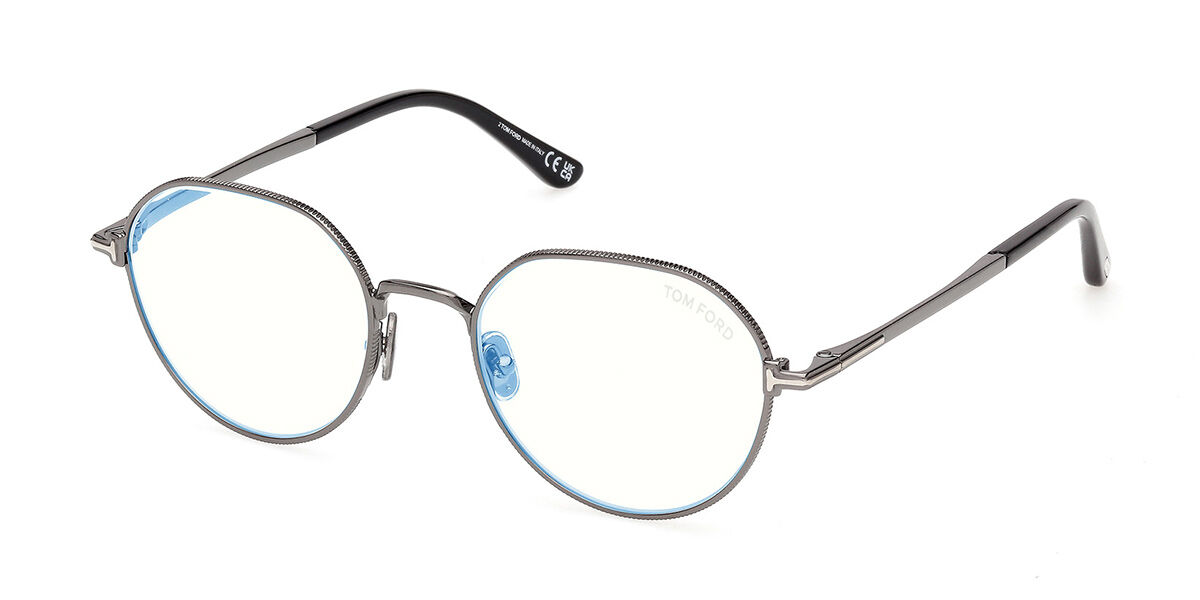 トムフォード Tom Ford FT6127-B 008 Blue-Light Block Full rim フルリム シャイニーガンメタル Men メンズ 男性用 Eyeglasses メガネ 眼鏡 めがね フレーム 伊達メガネ 【正規品】【新品】【海外通販】【送料無料】｜SmartBuyGlasses