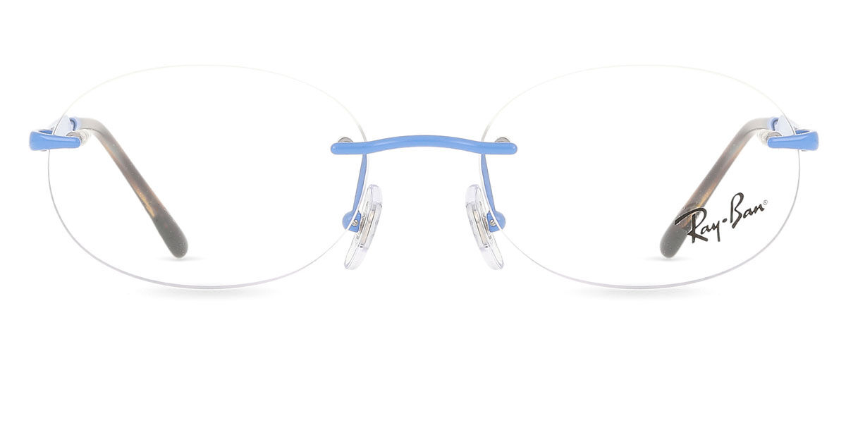 レイバン Ray-Ban RX3767V 3208 Rimless リムレス ライトブルー Unisex ユニセックス 男女兼用 メンズ レディース Eyeglasses メガネ 眼鏡 めがね フレーム 伊達メガネ 【正規品】【新品】【海外通販】【送料無料】|SmartBuyGlasses