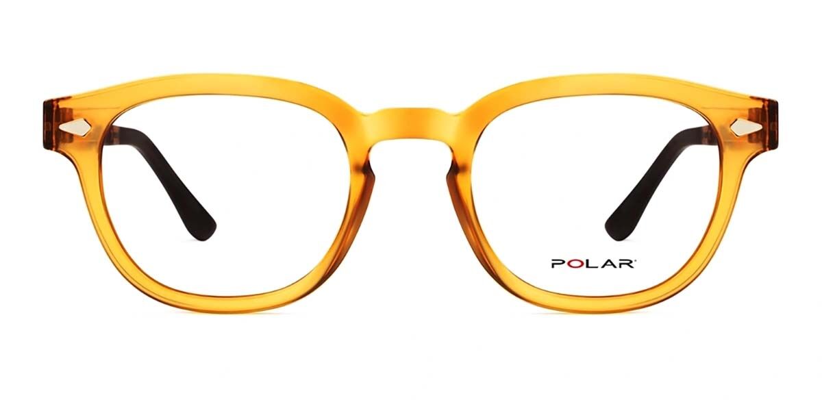 Polar Polar 448 With Clip-On 28 クリアポリッシュドイエロー Unisex ユニセックス 男女兼用 メンズ レディース Eyeglasses メガネ 眼鏡 めがね フレーム 伊達メガネ 【正規品】【新品】【海外通販】【送料無料】｜SmartBuyGlasses 10,800円